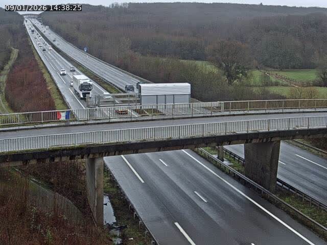 Caméra autoroute France - A31, Zoufftgen direction Luxembourg-ville, à la frontière entre la France et le Luxembourg