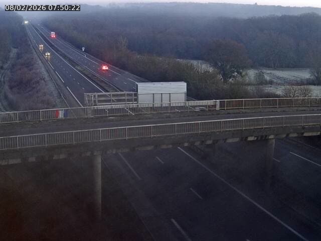 Caméra autoroute France - A31, Zoufftgen direction Luxembourg-ville, à la frontière entre la France et le Luxembourg