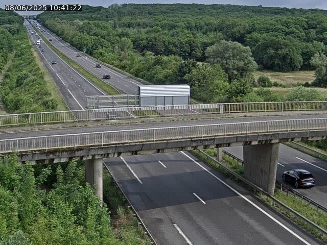 Caméra autoroute France - A31, Zoufftgen direction Luxembourg-ville, à la frontière entre la France et le Luxembourg