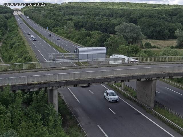 Caméra autoroute France - A31, Zoufftgen direction Luxembourg-ville, à la frontière entre la France et le Luxembourg