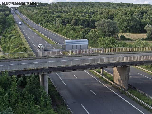 Caméra autoroute France - A31, Zoufftgen direction Luxembourg-ville, à la frontière entre la France et le Luxembourg