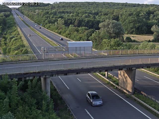 Caméra autoroute France - A31, Zoufftgen direction Luxembourg-ville, à la frontière entre la France et le Luxembourg