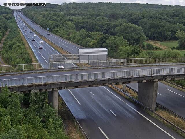 Caméra autoroute France - A31, Zoufftgen direction Luxembourg-ville, à la frontière entre la France et le Luxembourg