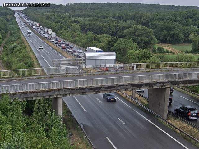 Caméra autoroute France - A31, Zoufftgen direction Luxembourg-ville, à la frontière entre la France et le Luxembourg