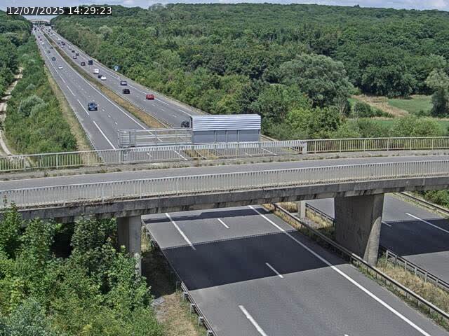 Caméra autoroute France - A31, Zoufftgen direction Luxembourg-ville, à la frontière entre la France et le Luxembourg
