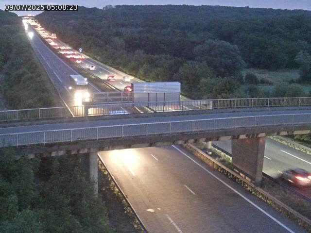 Caméra autoroute France - A31, Zoufftgen direction Luxembourg-ville, à la frontière entre la France et le Luxembourg