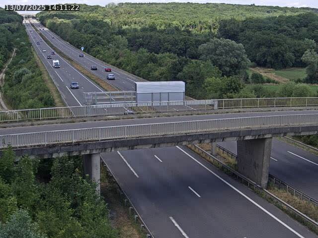 Caméra autoroute France - A31, Zoufftgen direction Luxembourg-ville, à la frontière entre la France et le Luxembourg