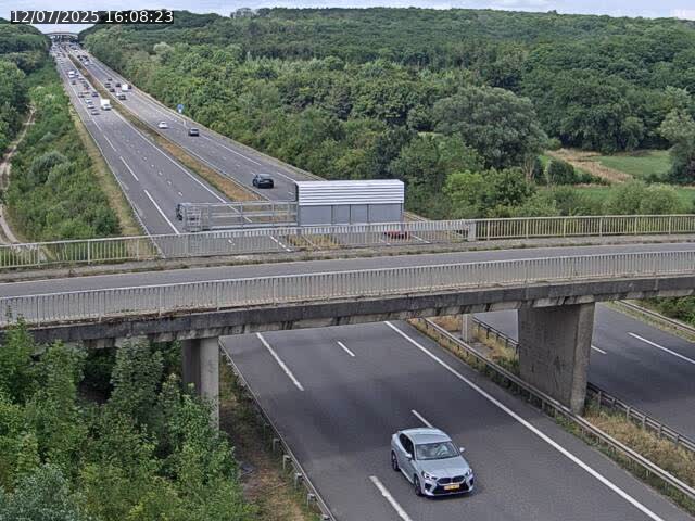 Caméra autoroute France - A31, Zoufftgen direction Luxembourg-ville, à la frontière entre la France et le Luxembourg