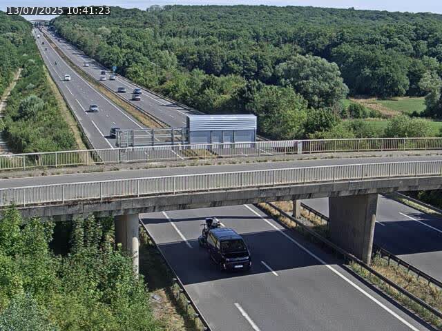 Caméra autoroute France - A31, Zoufftgen direction Luxembourg-ville, à la frontière entre la France et le Luxembourg