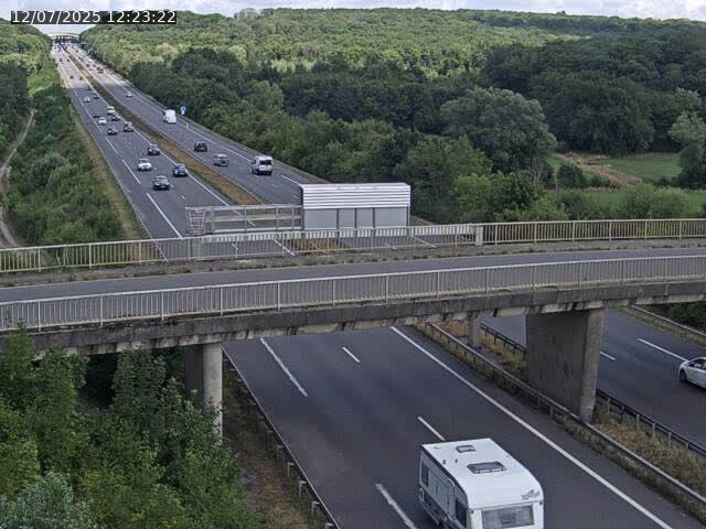 Caméra autoroute France - A31, Zoufftgen direction Luxembourg-ville, à la frontière entre la France et le Luxembourg