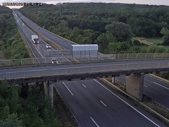 Caméra autoroute France - A31, Zoufftgen direction Luxembourg-ville, à la frontière entre la France et le Luxembourg