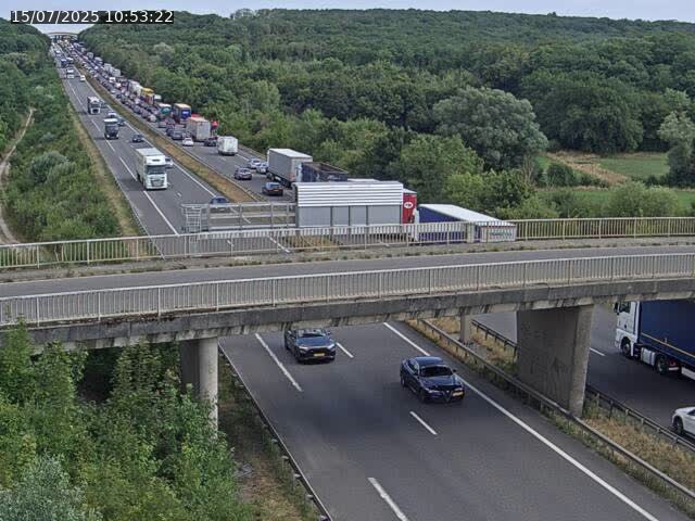 Caméra autoroute France - A31, Zoufftgen direction Luxembourg-ville, à la frontière entre la France et le Luxembourg
