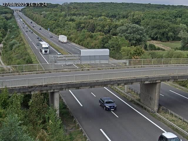 Caméra autoroute France - A31, Zoufftgen direction Luxembourg-ville, à la frontière entre la France et le Luxembourg