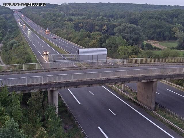 Caméra autoroute France - A31, Zoufftgen direction Luxembourg-ville, à la frontière entre la France et le Luxembourg