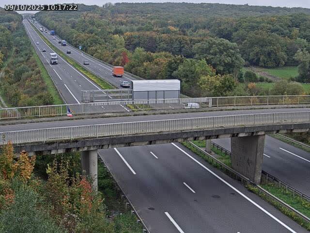 Caméra autoroute France - A31, Zoufftgen direction Luxembourg-ville, à la frontière entre la France et le Luxembourg
