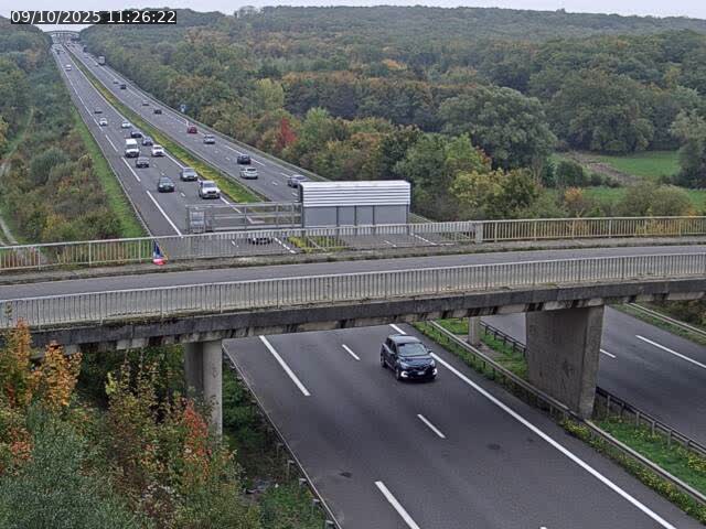 <h2>Caméra autoroute France - A31, Zoufftgen direction Luxembourg-ville, à la frontière entre la France et le Luxembourg</h2>