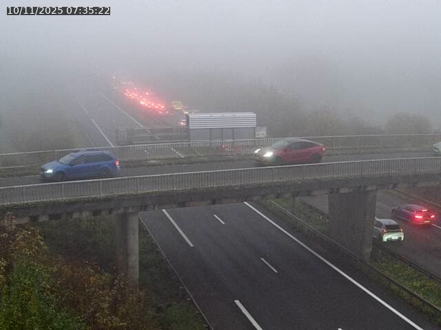 Caméra autoroute France - A31, Zoufftgen direction Luxembourg-ville, à la frontière entre la France et le Luxembourg