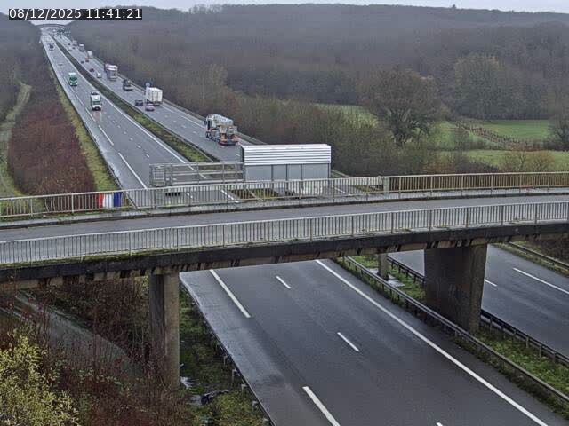 Caméra autoroute France - A31, Zoufftgen direction Luxembourg-ville, à la frontière entre la France et le Luxembourg