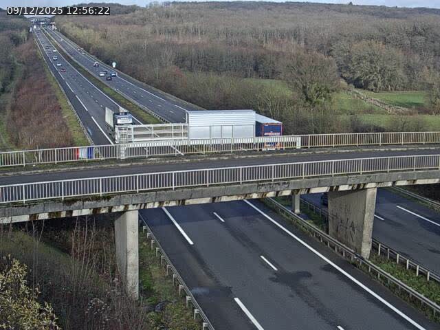 Caméra autoroute France - A31, Zoufftgen direction Luxembourg-ville, à la frontière entre la France et le Luxembourg