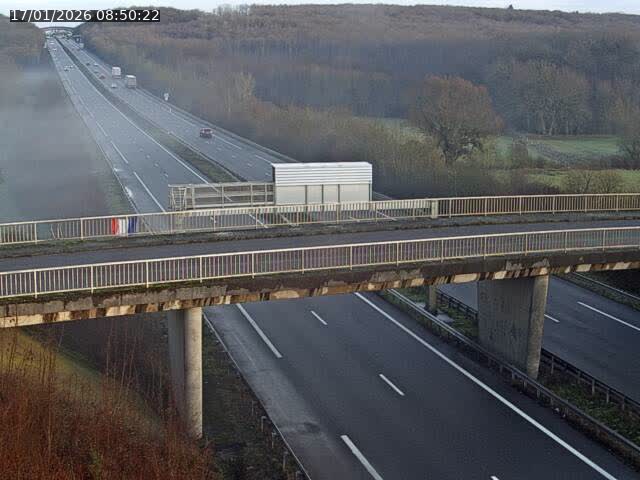 Caméra autoroute France - A31, Zoufftgen direction Luxembourg-ville, à la frontière entre la France et le Luxembourg