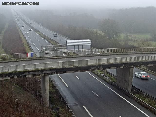 Caméra autoroute France - A31, Zoufftgen direction Luxembourg-ville, à la frontière entre la France et le Luxembourg