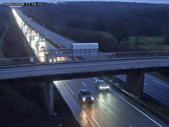 Caméra autoroute France - A31, Zoufftgen direction Luxembourg-ville, à la frontière entre la France et le Luxembourg