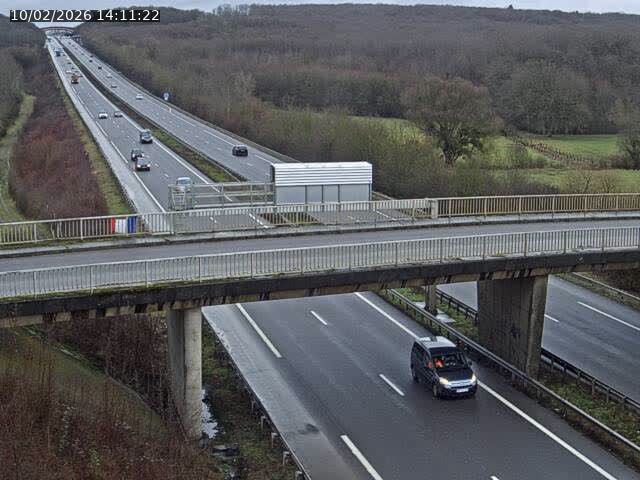 <h2>Caméra autoroute France - A31, Zoufftgen direction Luxembourg-ville, à la frontière entre la France et le Luxembourg</h2>