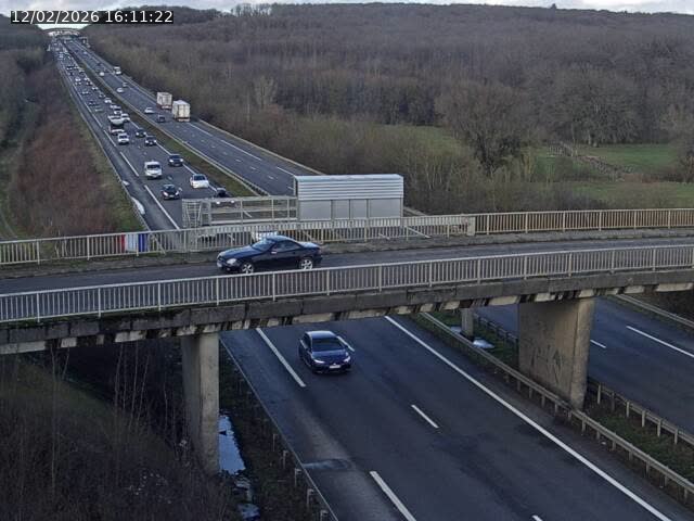 Caméra autoroute France - A31, Zoufftgen direction Luxembourg-ville, à la frontière entre la France et le Luxembourg