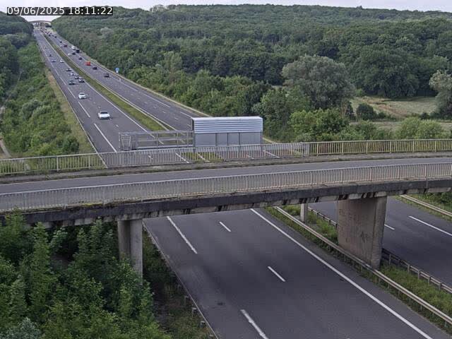 Caméra autoroute France - A31, Zoufftgen direction Luxembourg-ville, à la frontière entre la France et le Luxembourg