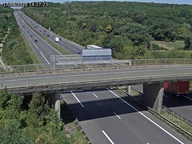 Caméra autoroute France - A31, Zoufftgen direction Luxembourg-ville, à la frontière entre la France et le Luxembourg