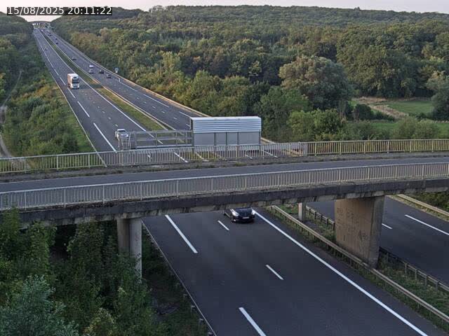 Caméra autoroute France - A31, Zoufftgen direction Luxembourg-ville, à la frontière entre la France et le Luxembourg