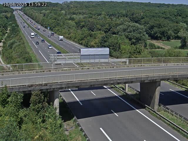 Caméra autoroute France - A31, Zoufftgen direction Luxembourg-ville, à la frontière entre la France et le Luxembourg