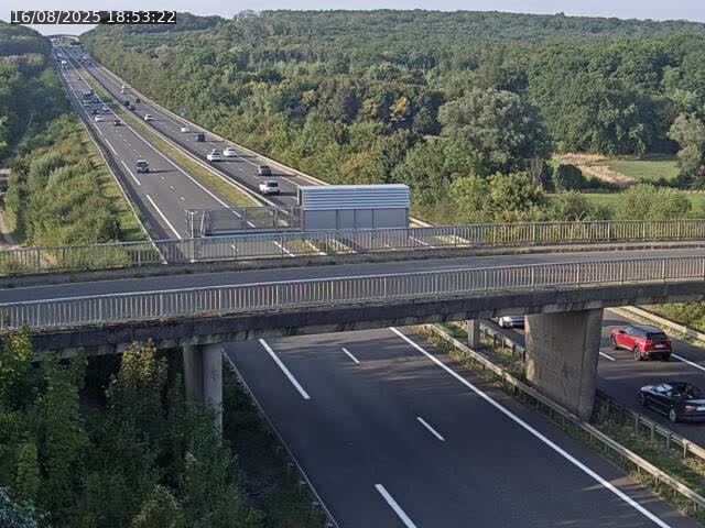 Caméra autoroute France - A31, Zoufftgen direction Luxembourg-ville, à la frontière entre la France et le Luxembourg