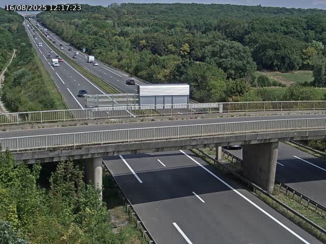 Caméra autoroute France - A31, Zoufftgen direction Luxembourg-ville, à la frontière entre la France et le Luxembourg