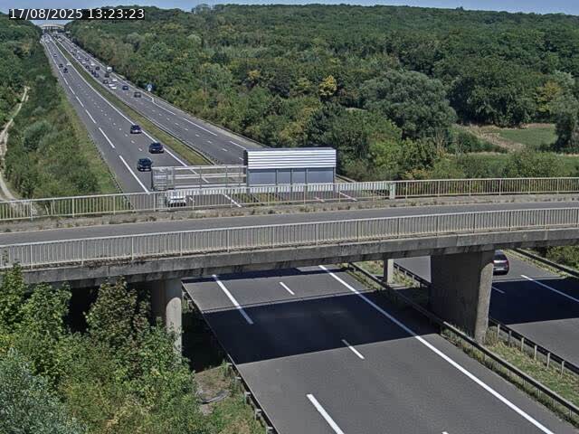 Caméra autoroute France - A31, Zoufftgen direction Luxembourg-ville, à la frontière entre la France et le Luxembourg