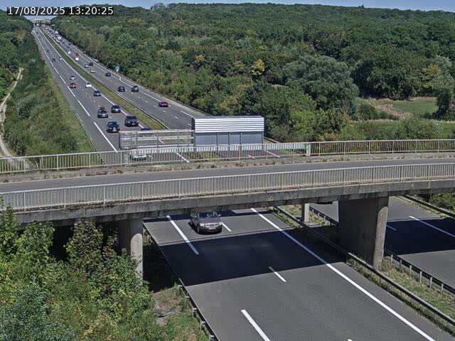 Caméra autoroute France - A31, Zoufftgen direction Luxembourg-ville, à la frontière entre la France et le Luxembourg