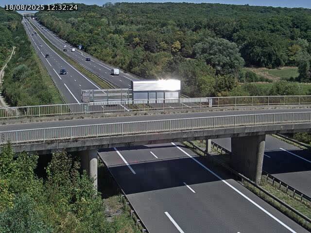 Caméra autoroute France - A31, Zoufftgen direction Luxembourg-ville, à la frontière entre la France et le Luxembourg