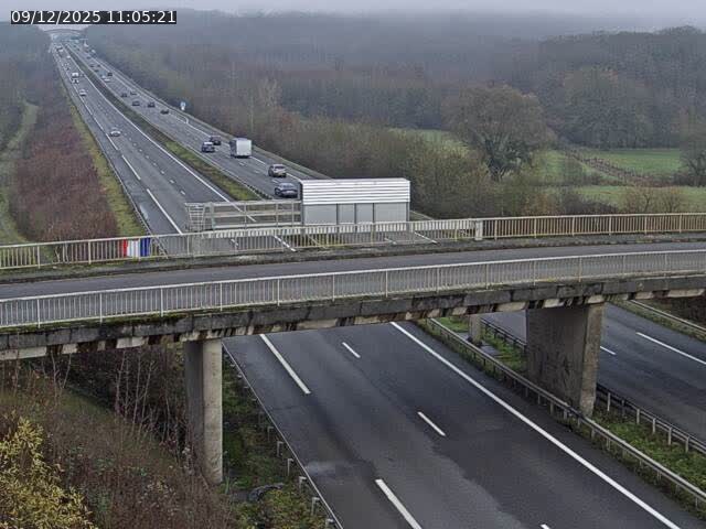 Caméra autoroute France - A31, Zoufftgen direction Luxembourg-ville, à la frontière entre la France et le Luxembourg