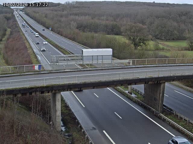 Caméra autoroute France - A31, Zoufftgen direction Luxembourg-ville, à la frontière entre la France et le Luxembourg