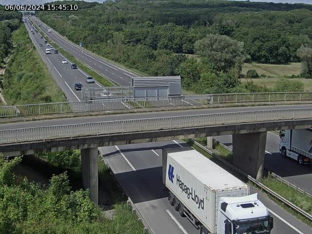 <h2>Caméra autoroute France - A31, Zoufftgen direction Luxembourg-ville, à la frontière entre la France et le Luxembourg</h2>