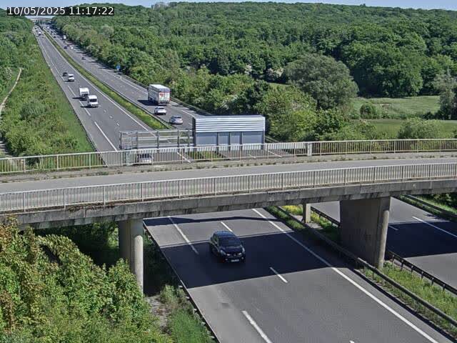 Caméra autoroute France - A31, Zoufftgen direction Luxembourg-ville, à la frontière entre la France et le Luxembourg