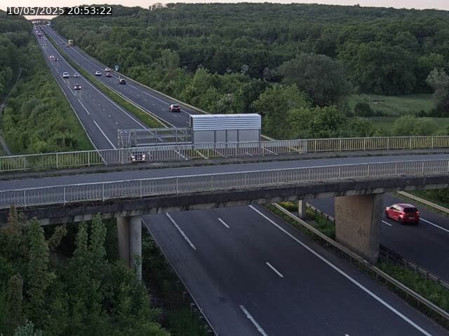 Caméra autoroute France - A31, Zoufftgen direction Luxembourg-ville, à la frontière entre la France et le Luxembourg