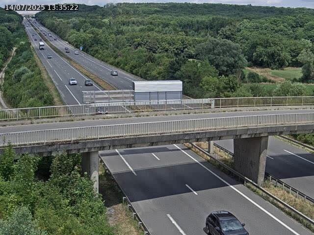 Caméra autoroute France - A31, Zoufftgen direction Luxembourg-ville, à la frontière entre la France et le Luxembourg