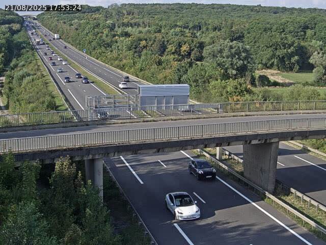 Caméra autoroute France - A31, Zoufftgen direction Luxembourg-ville, à la frontière entre la France et le Luxembourg