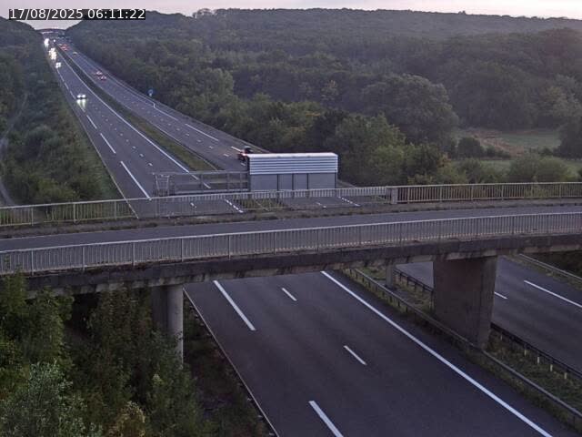 Caméra autoroute France - A31, Zoufftgen direction Luxembourg-ville, à la frontière entre la France et le Luxembourg