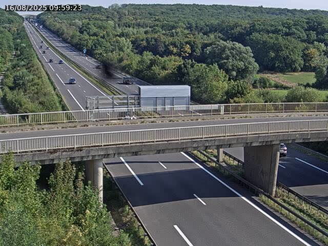 Caméra autoroute France - A31, Zoufftgen direction Luxembourg-ville, à la frontière entre la France et le Luxembourg