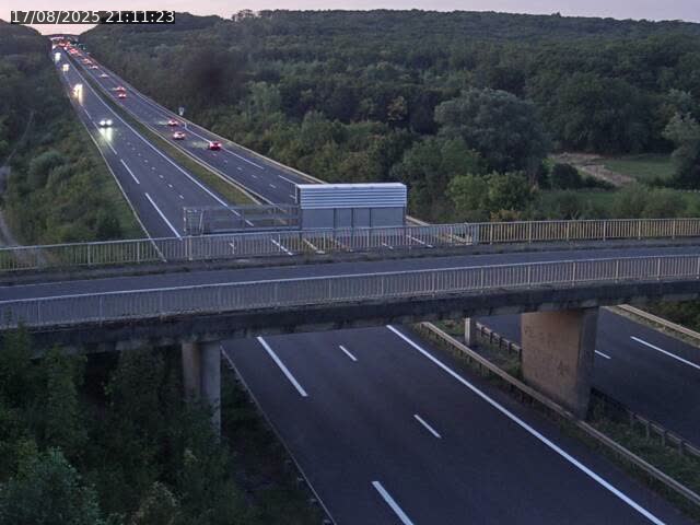 Caméra autoroute France - A31, Zoufftgen direction Luxembourg-ville, à la frontière entre la France et le Luxembourg