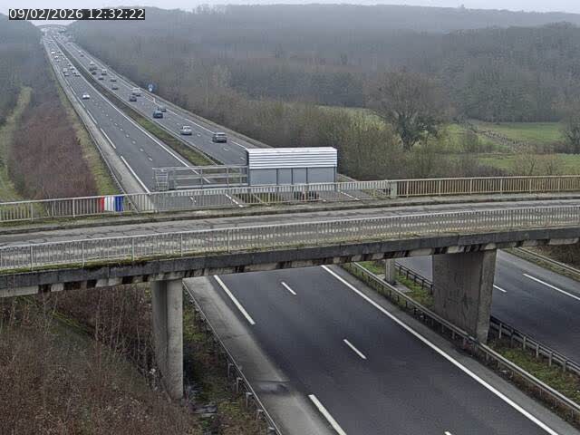 Caméra autoroute France - A31, Zoufftgen direction Luxembourg-ville, à la frontière entre la France et le Luxembourg