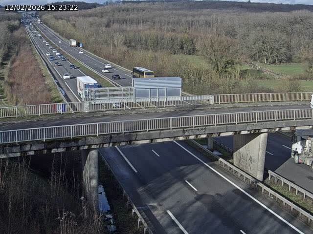 Caméra autoroute France - A31, Zoufftgen direction Luxembourg-ville, à la frontière entre la France et le Luxembourg