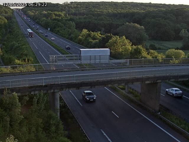 Caméra autoroute France - A31, Zoufftgen direction Luxembourg-ville, à la frontière entre la France et le Luxembourg